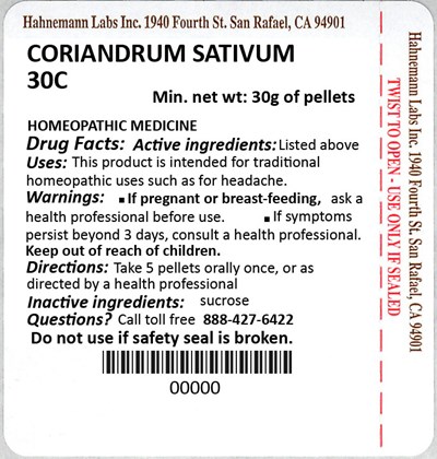 Coriandrum Sativum (coriander) 30c 30g (Coriandrum Sativum (coriander) 30c 30g)